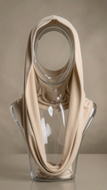 Light Beige Hood Cape