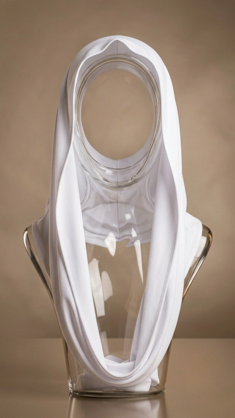 White Hood Cape