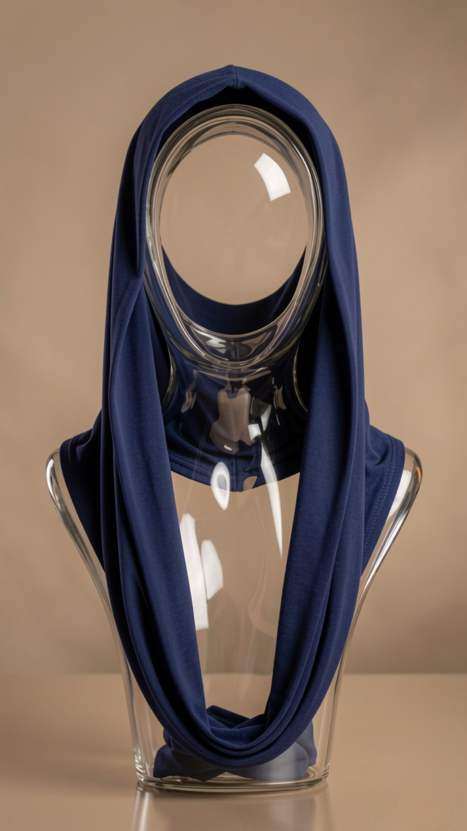 Navy Hood Cape