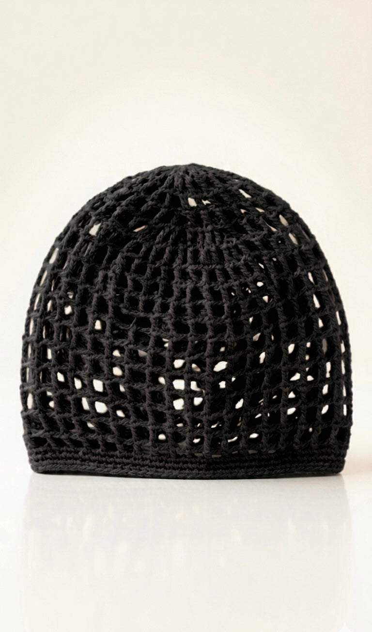 Black Knit Turban