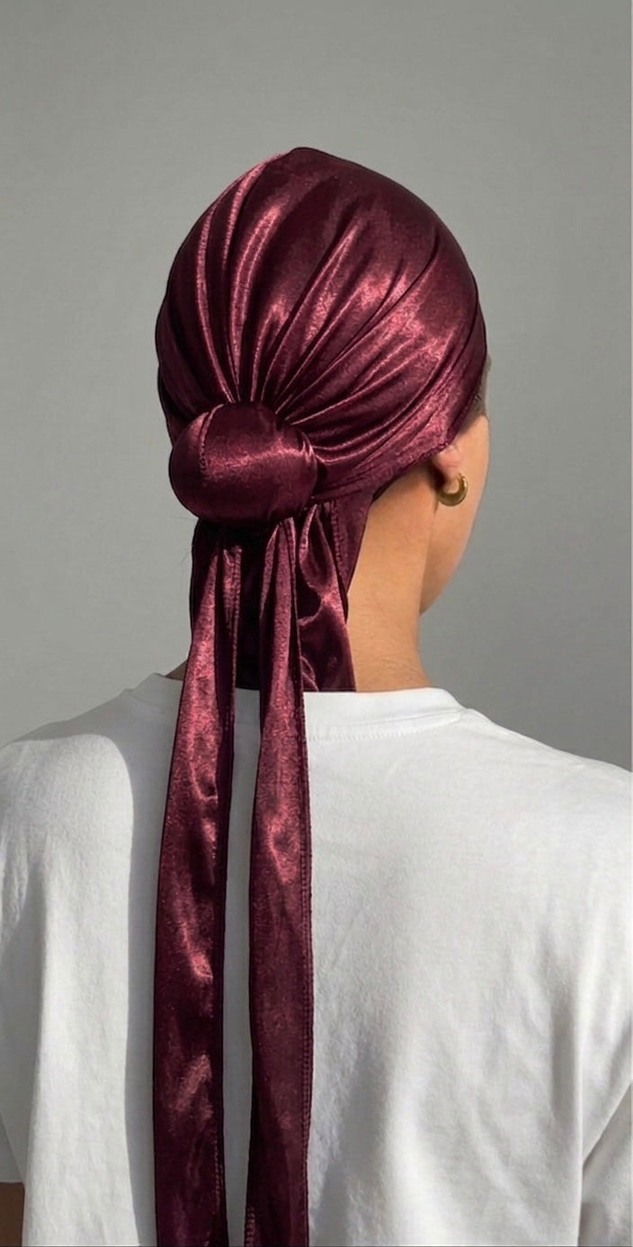 Burgundy Sleek Scarf