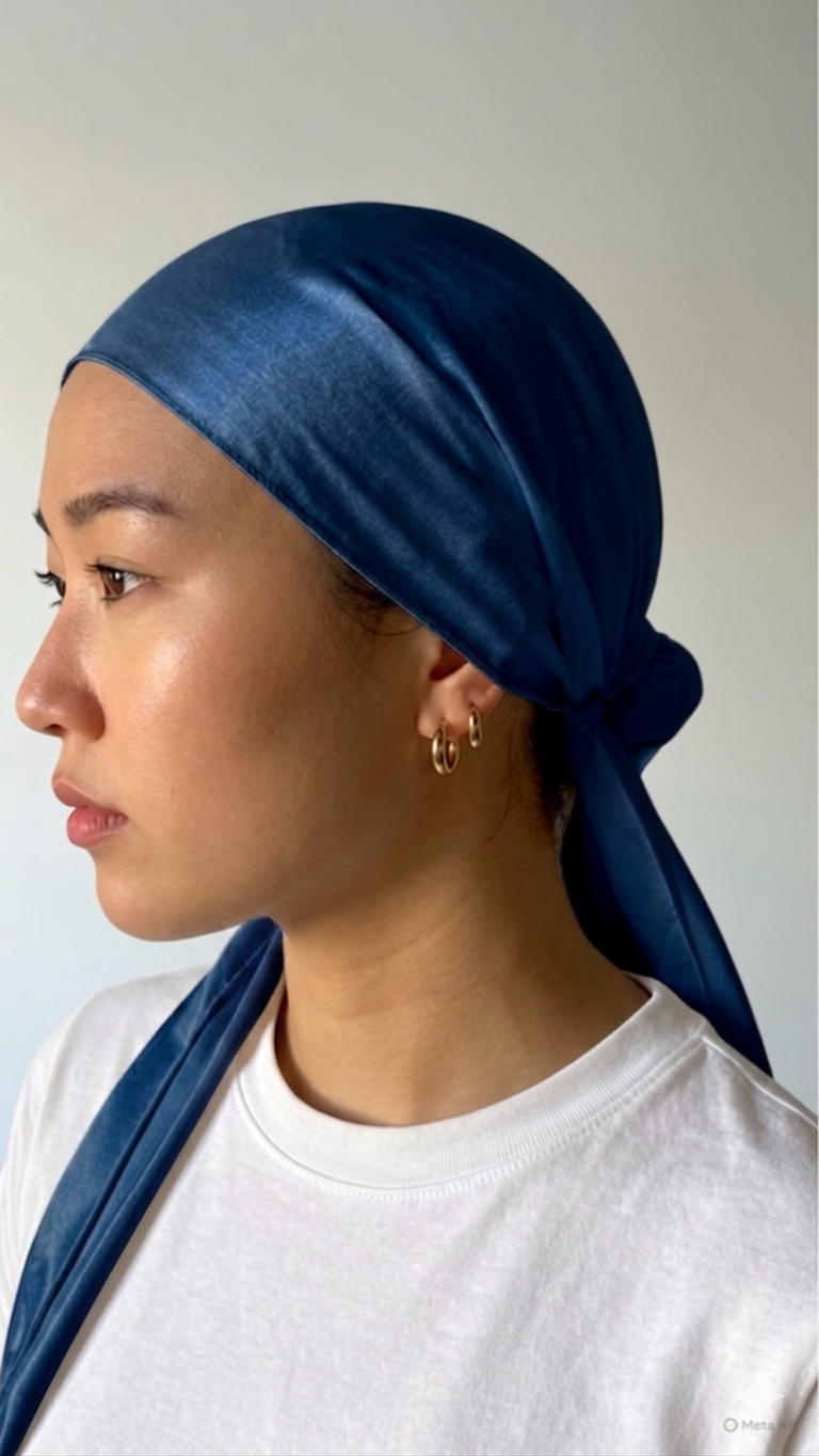 Navy Sleek Scarf